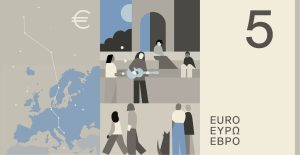 Gestaltungsvorschlag/ Quelle: EZB Das neue Design eines 5 Euro Scheins