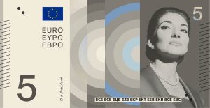 Gestaltungsvorschlag/ Quelle: EZB Das neue Design eines 5-Euro Scheins mit Marie Curie